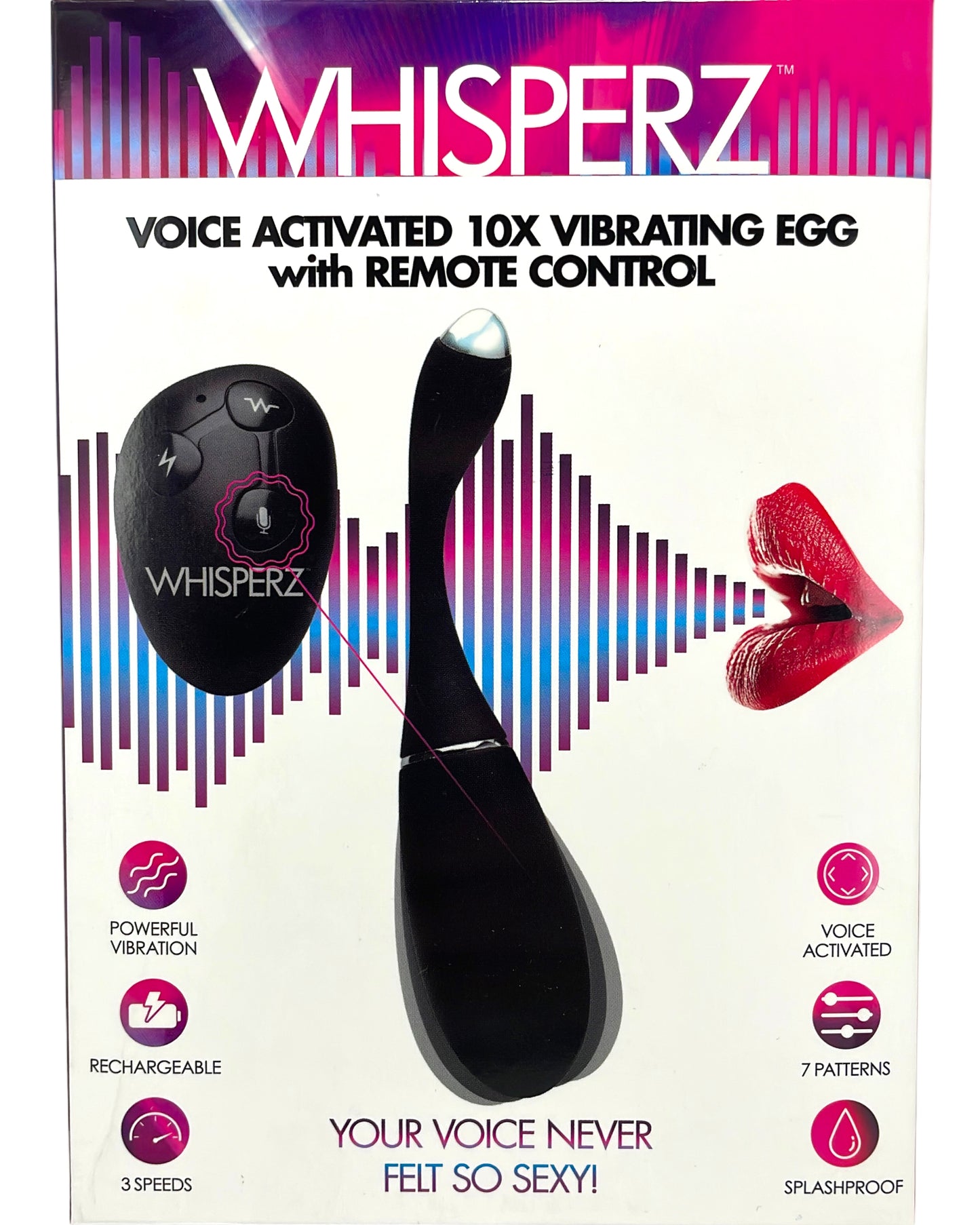Huevo vibrador 10X activado por voz con control remoto