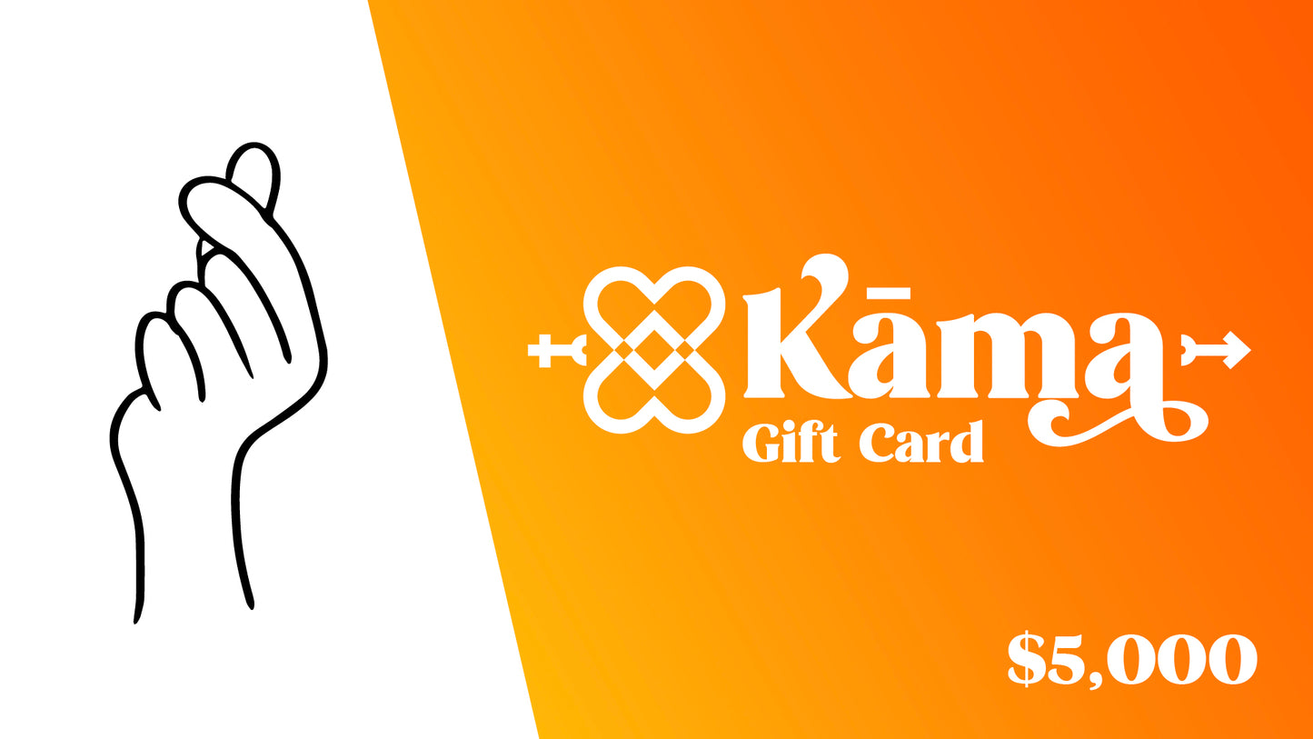 Tarjeta de regalo Kama por $5,000 MXN