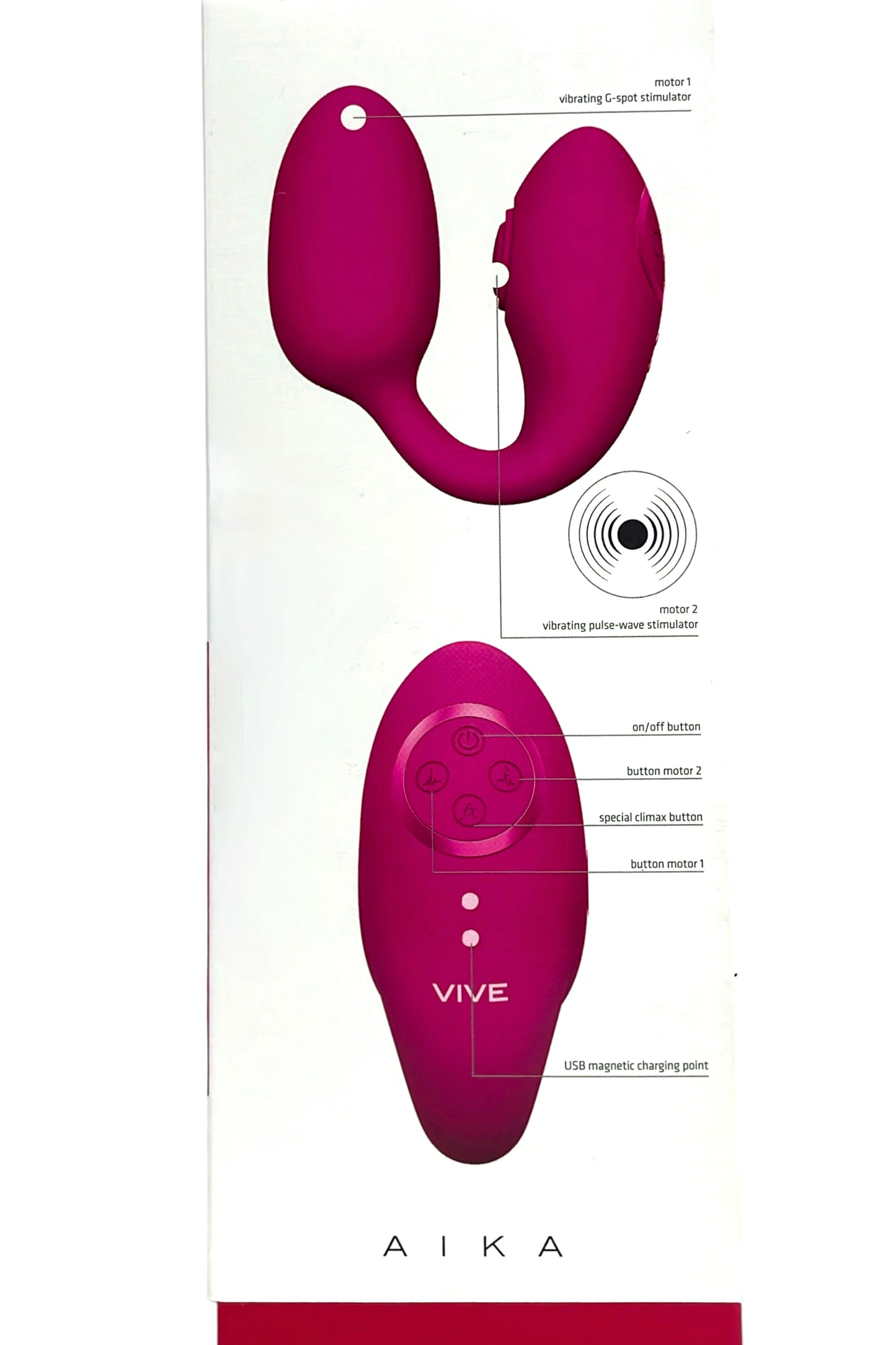 Aika - Vibrador con ondas Love Egg