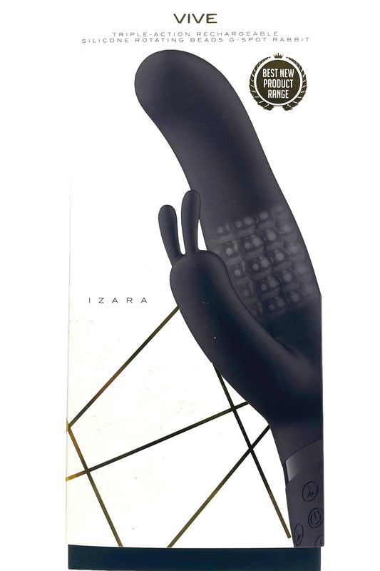 Izara - Vibrador de conejo con cuentas giratorias